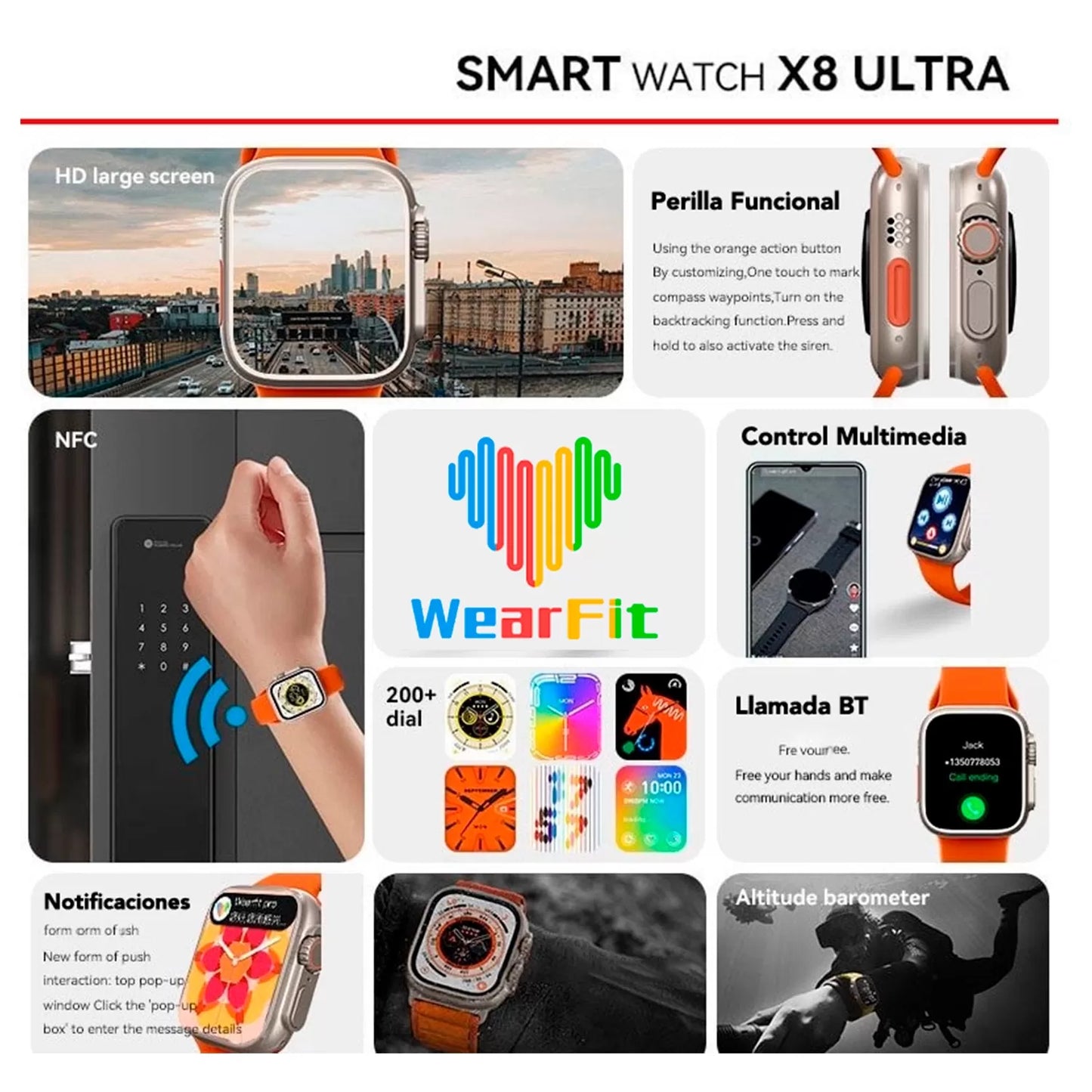 Smartwatch T800 Serie 8 Ultra